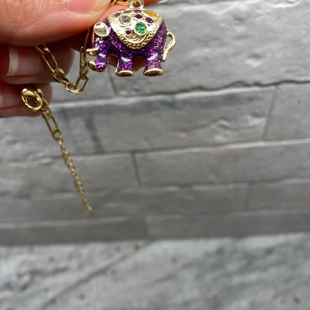 Purple Elephant Bracelet